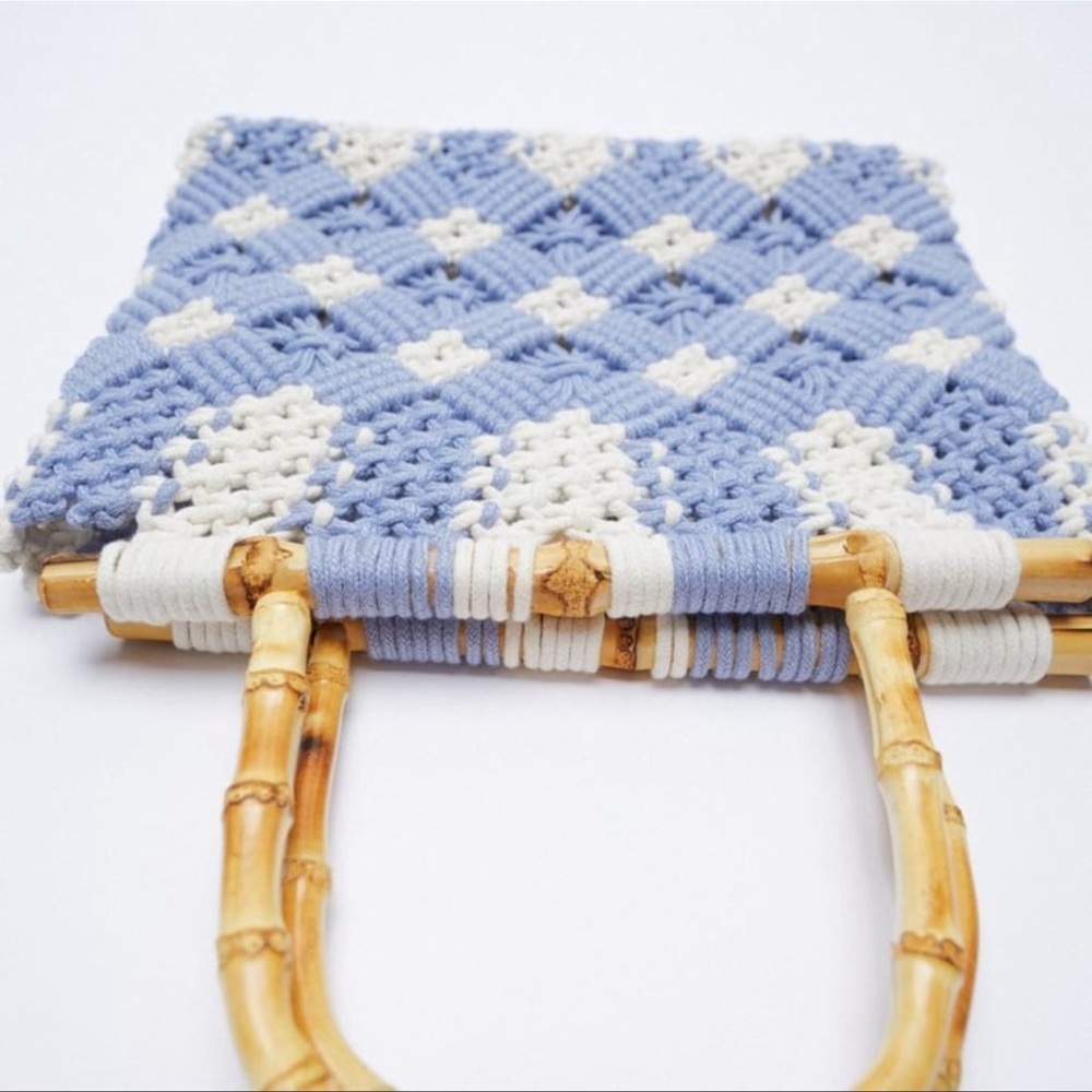 ZARA MACRAMÉ Shopper With Handles